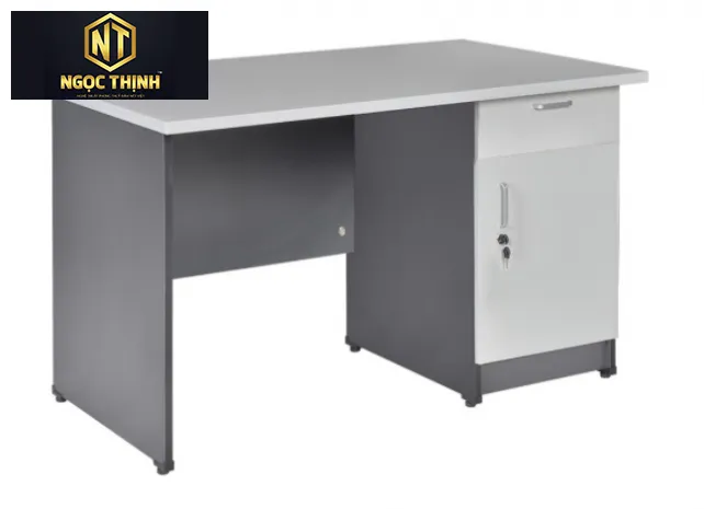 Bàn làm việc gỗ công nghiệp có hộc liền sát đất HP120HL3C